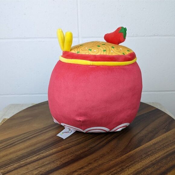 Squishmallow Kellytoy Food Squad Odion The Red Fire Spicy Noodles - Picture 4 of 7